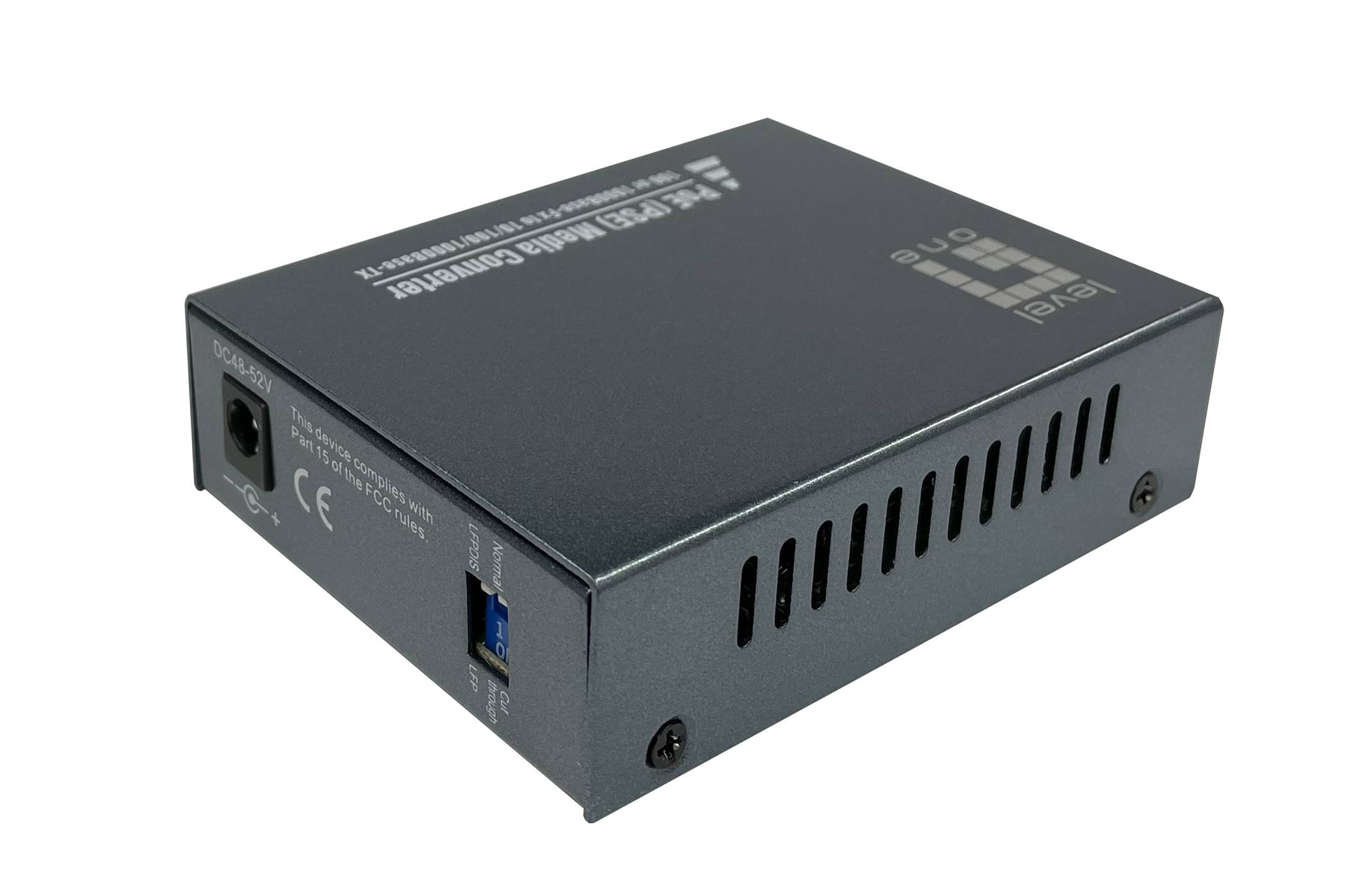 LevelOne Konverter GVT-2013 10/100/1000T>RJ45 to - Converter - 0,1 Gbps - LWL --3