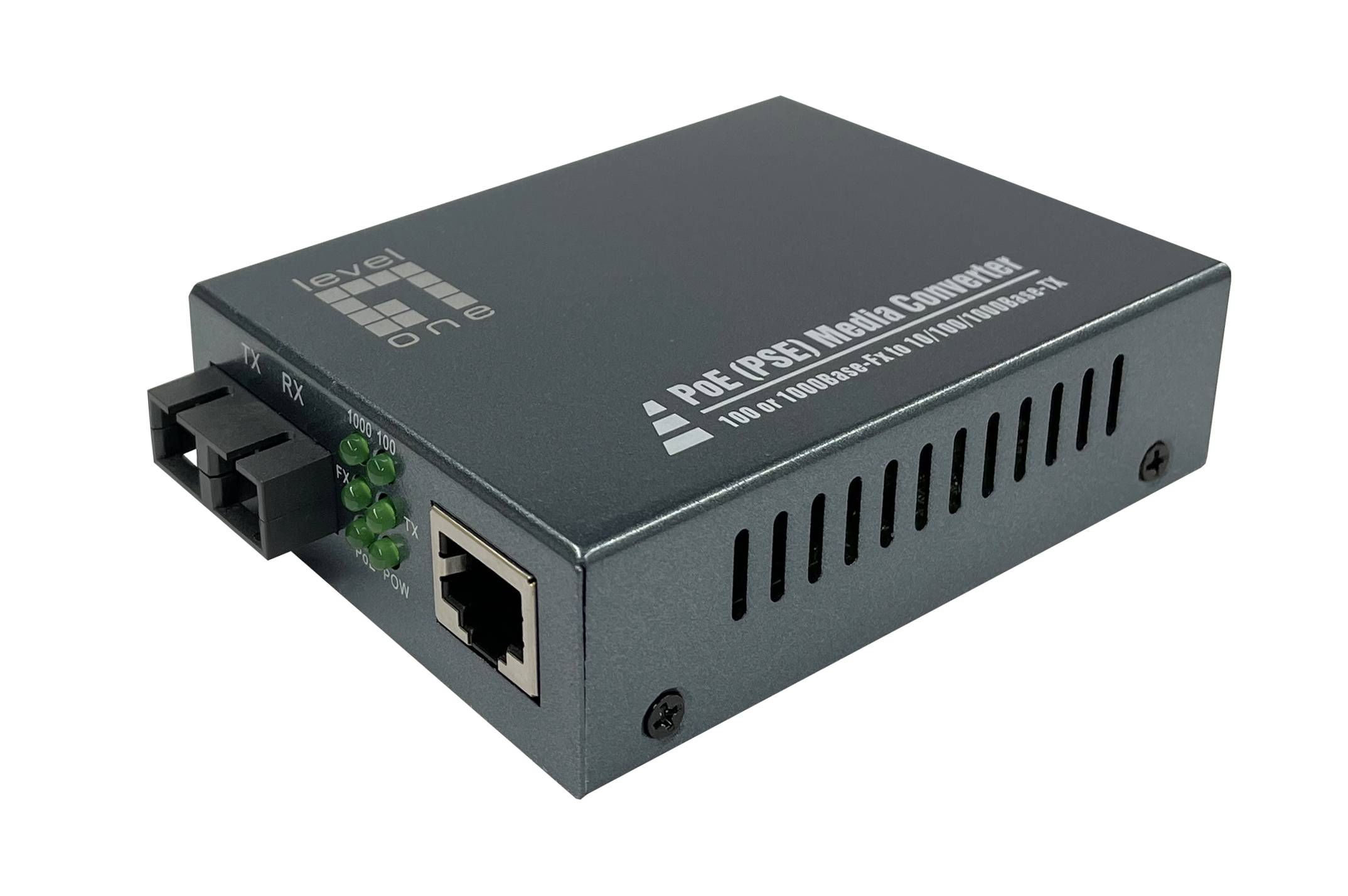 LevelOne Konverter GVT-2013 10/100/1000T>RJ45 to - Converter - 0,1 Gbps - LWL --4