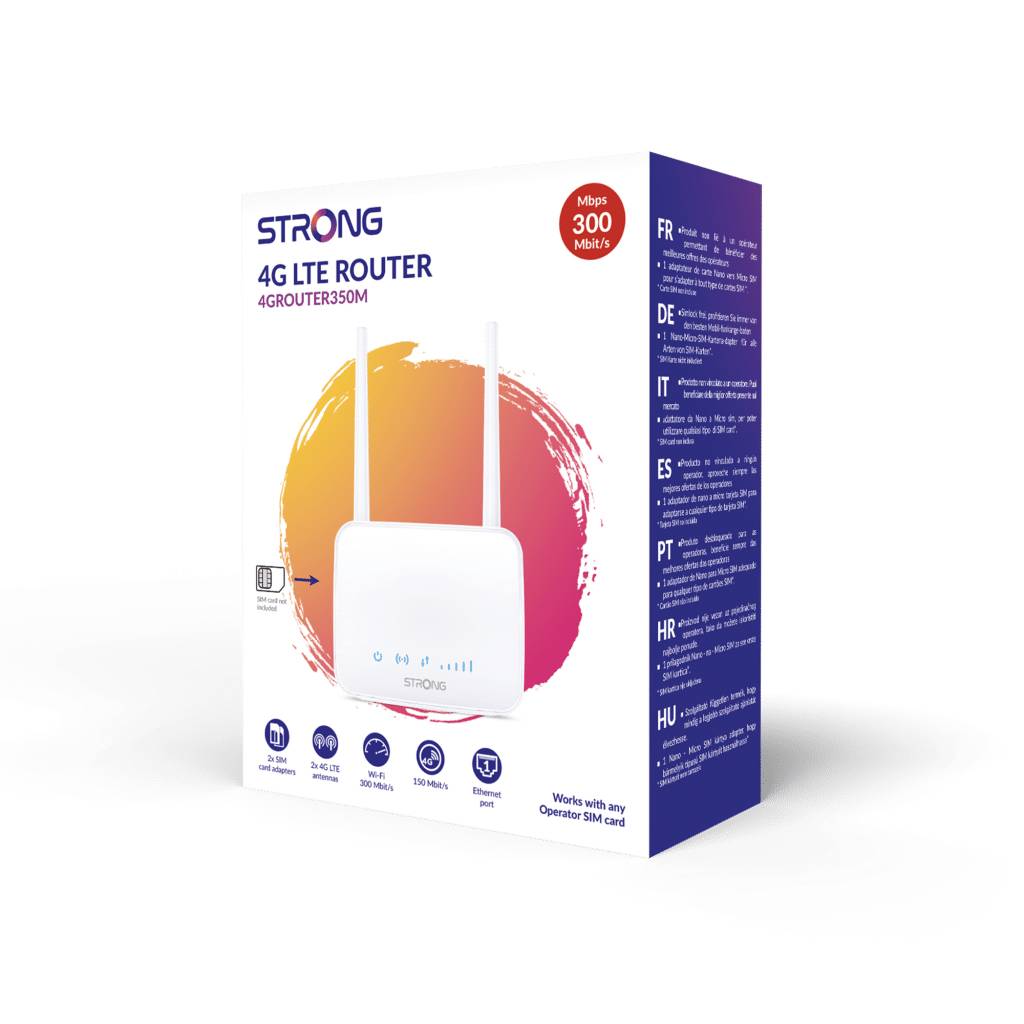 Strong 4GROUTER350M, Router für Mobilfunknetz, Weiß, Haus, Schnelles Ethernet, 10,100 Mbit/s, IEEE 802.11b, IEEE 802.11g-4