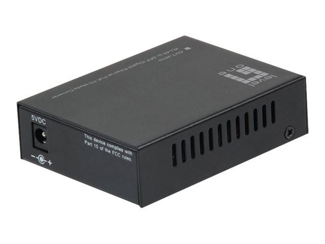 LevelOne GVT-2010 - Medienkonverter - 100Mb LAN - 10Base-T, 100Base-TX, 1000Base-T, 1000Base-X - RJ-45 / SFP (mini-GBIC)-1