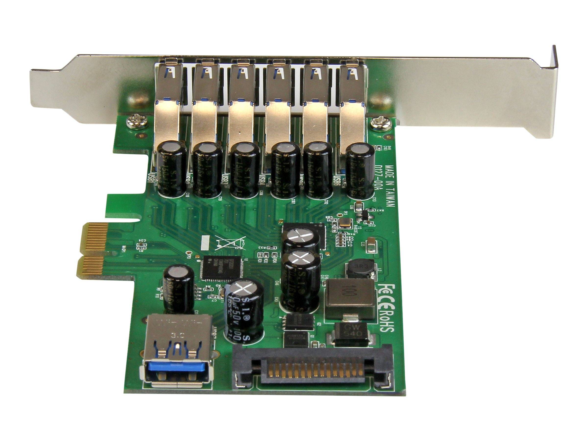 StarTech.com 7 Port PCI Express USB 3.0 Karte - PCIe USB 3.0 (Super Speed)-2