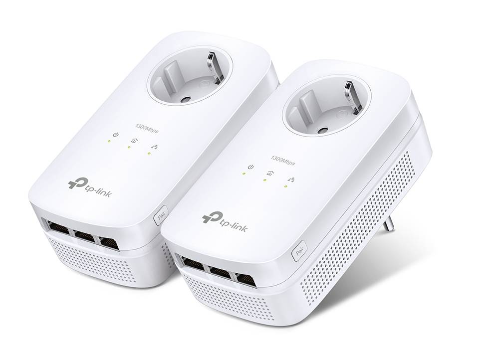 TP-LINK Powerline TL-PA8030P Kit 1200MBit/GB V3.40 Bridge Stromnetz 3-Port-0