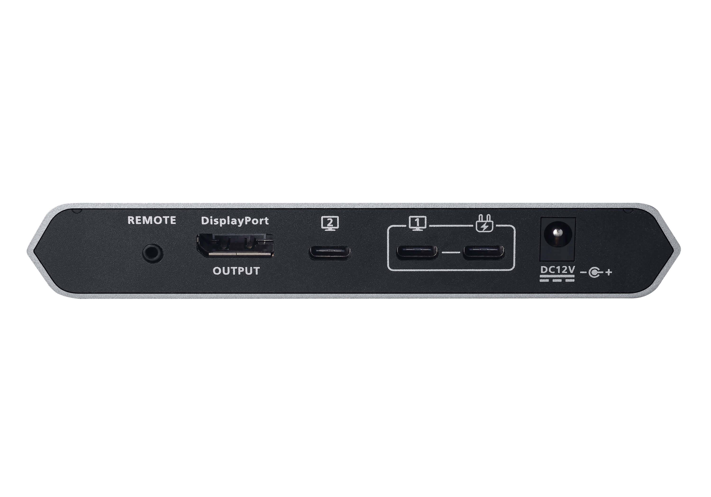 ATEN USB-C 4K DisplayPort KVM Dock Switch 4 - KVM-Umschalter - 2-Port-2