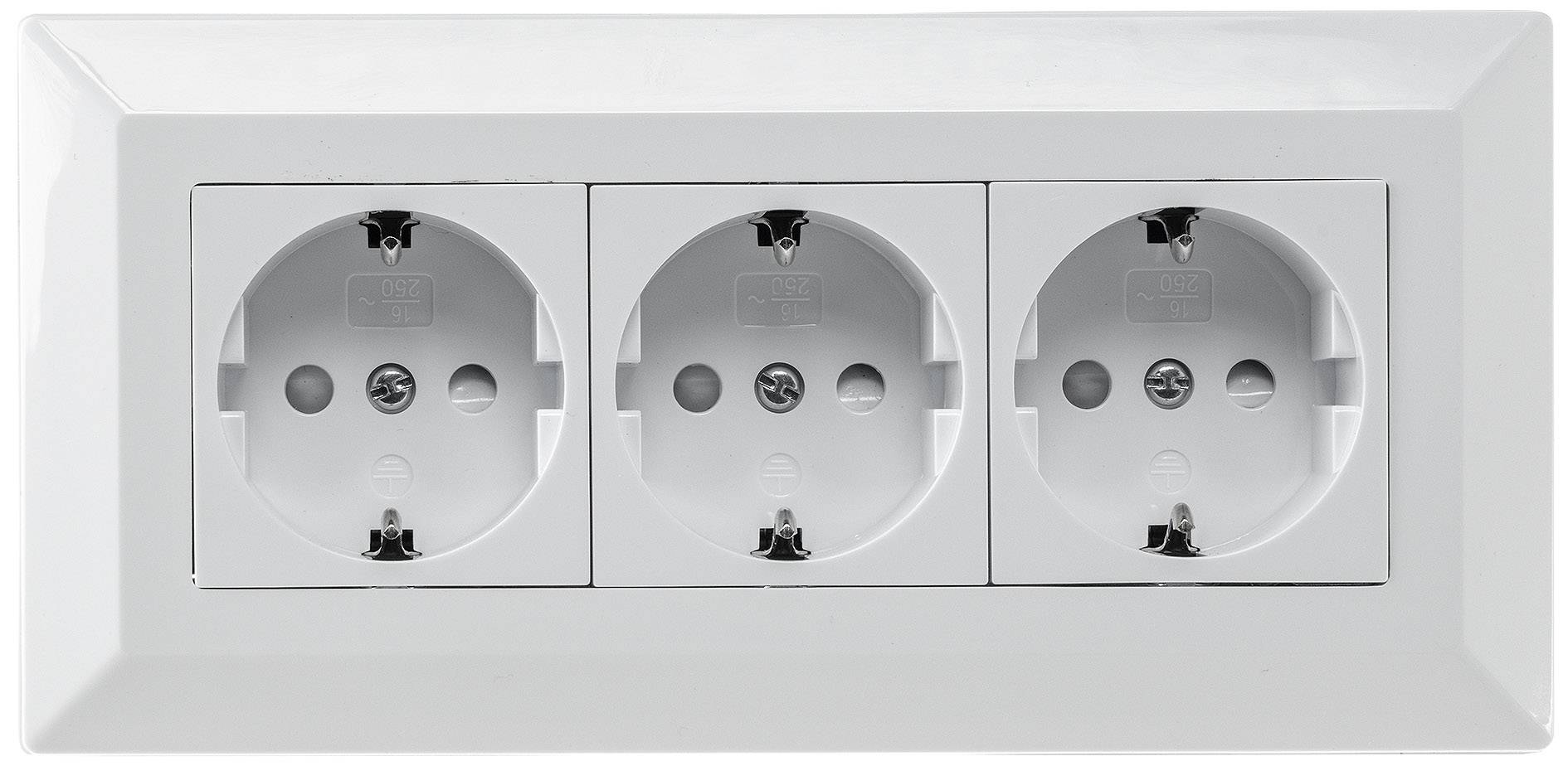 3-fach Steckdosenblock 230V Mehrfachsteckdose Aufbau- & Unterbaumontage-1