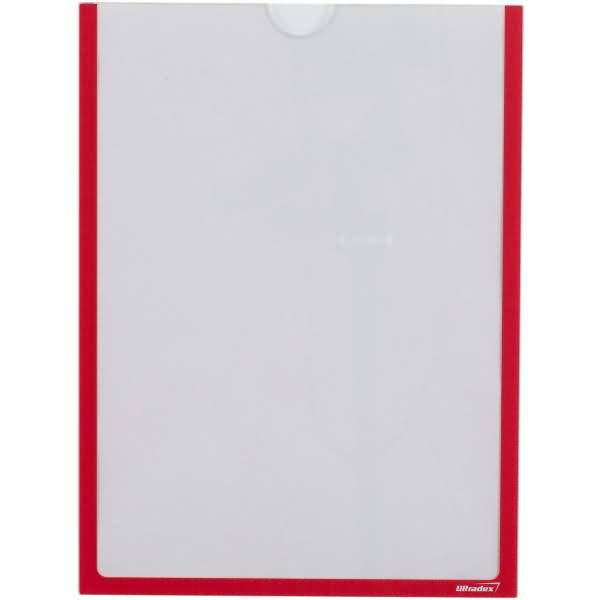 Infotaschenbox magnetisch für DIN A4 302x225mm VE=5 Stück rot-0