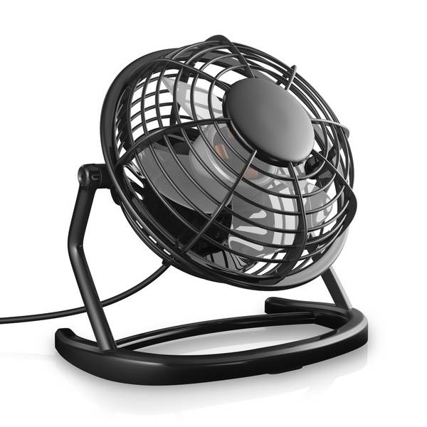 CSL Mini USB-Ventilator Tischventilator, stromsparend, ruhiger Lauf, 360° neigbar