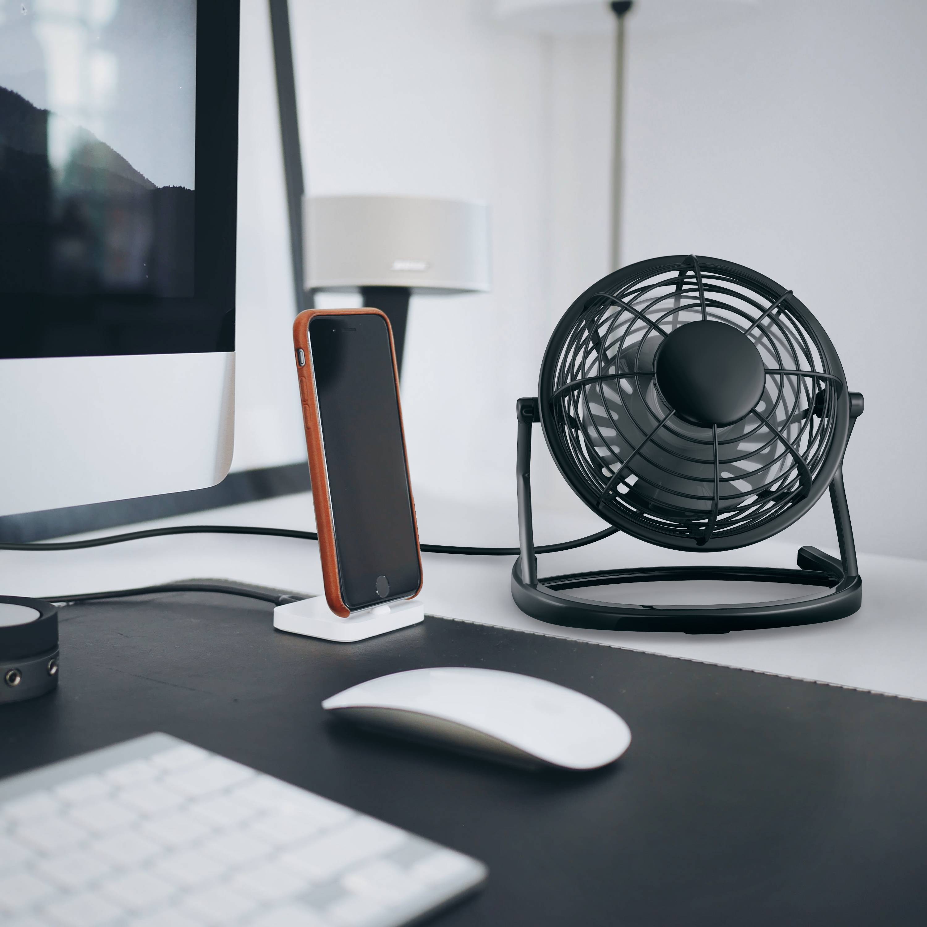 CSL Mini USB-Ventilator Tischventilator, stromsparend, ruhiger Lauf, 360° neigbar-3