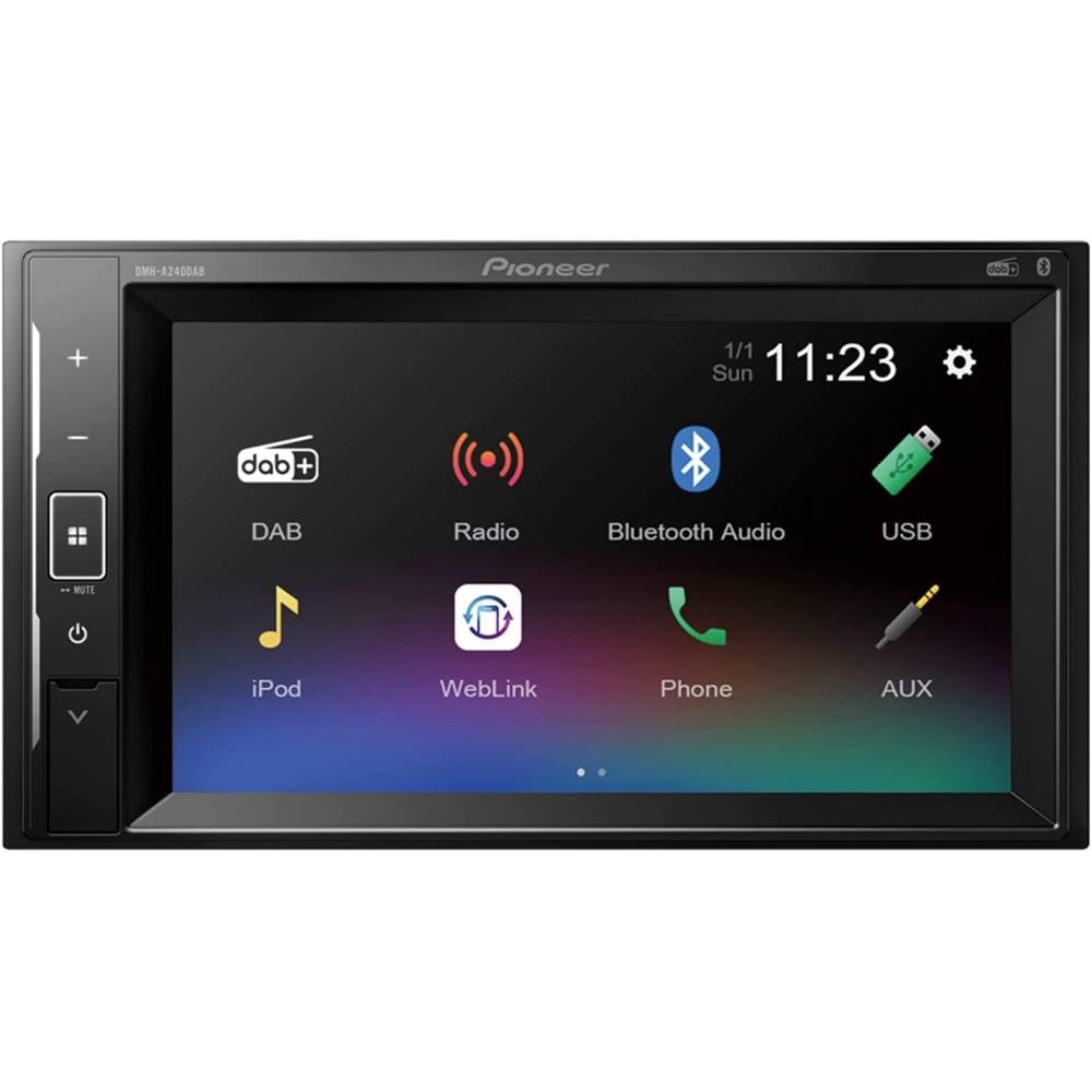Pioneer DMH-A240DAB 6.2inch Bluetooth Touchscreen Monitor DAB-DAB+ USB Bluetooth Slim-0