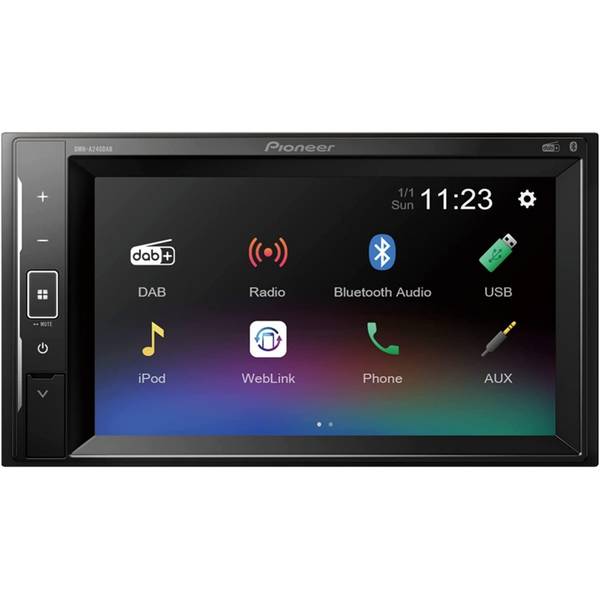 Pioneer DMH-A240DAB 6.2inch Bluetooth Touchscreen Monitor DAB-DAB+ USB Bluetooth Slim