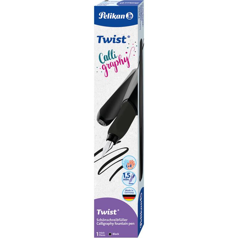 Pelikan Patronenfüller Twist® Calligraphy schwarz 300009994-0