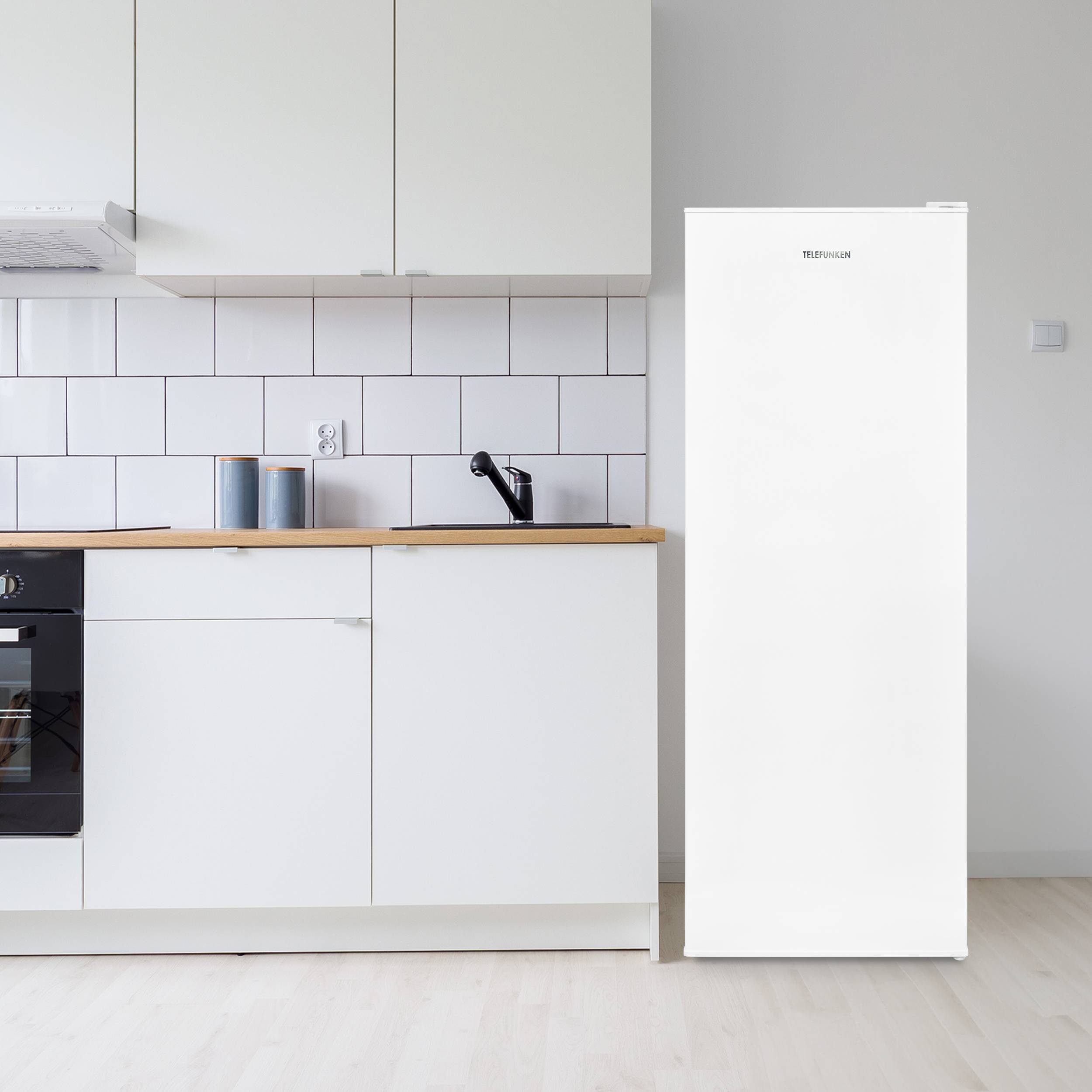 Telefunken Gefrierschrank groß | Tiefkühlschrank freistehend | 175 Liter | 4*-Gefrieren | 40 dB | F-GS-145-E-W weiß-2
