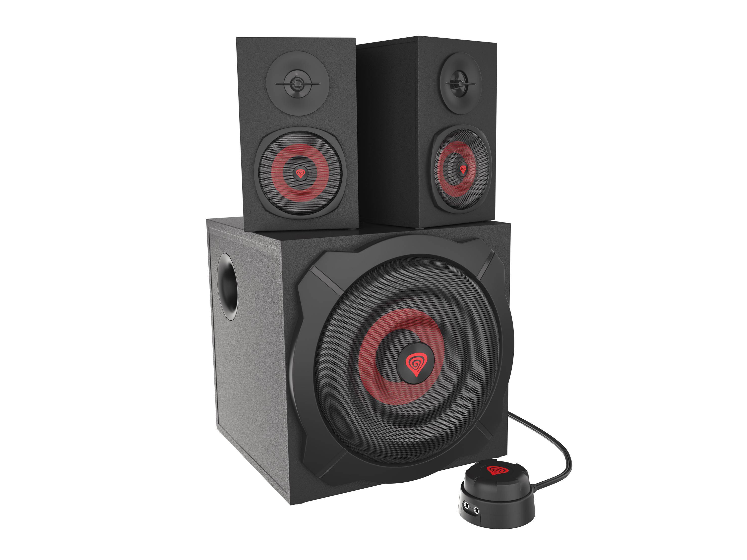 natec Genesis Helium 610BT - Lautsprechersystem - für PC - 2.1-Kanal - kabellos - Bluetooth - 60 Watt (Gesamt)-1