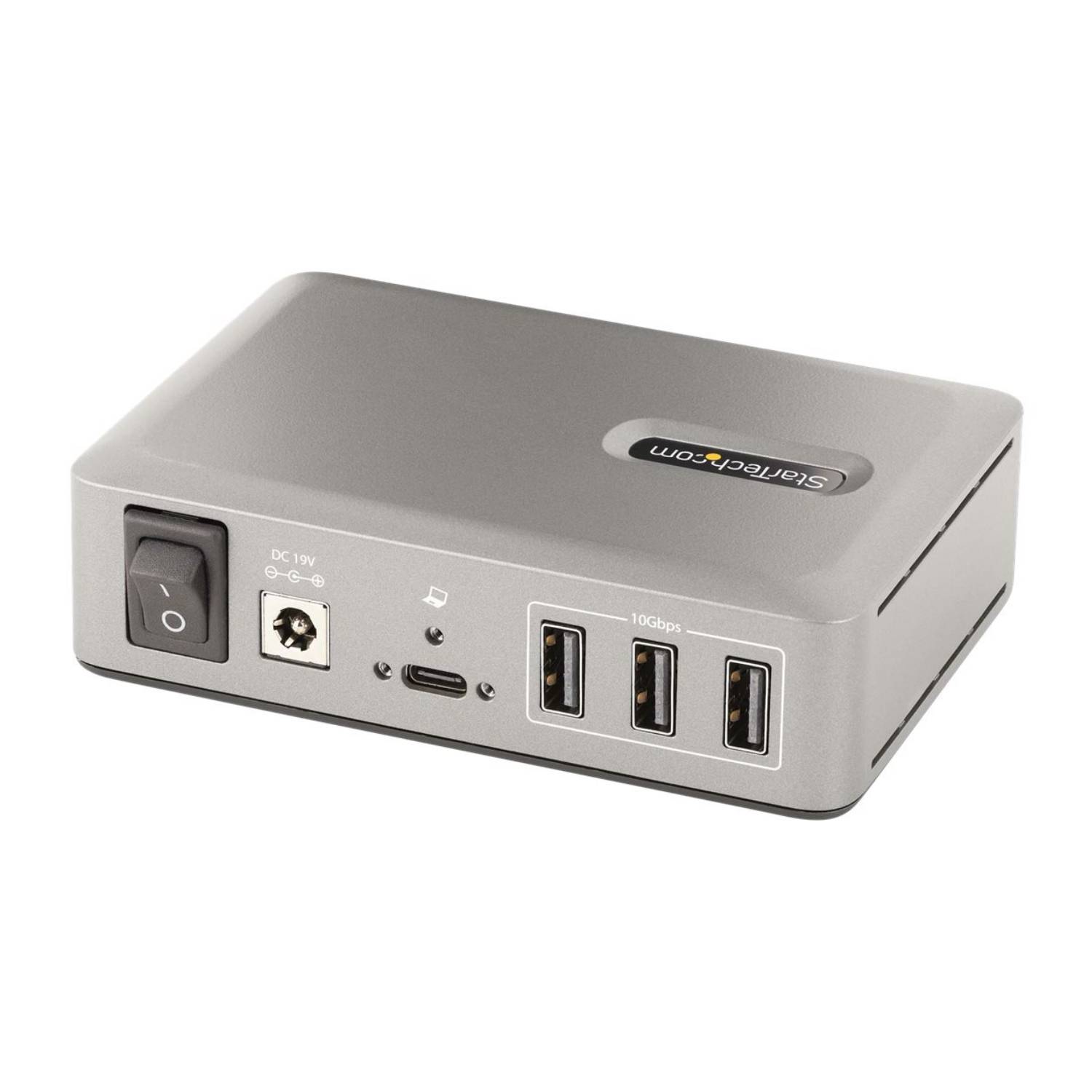 StarTech.com 10-Port USB-C Hub, 8x USB-A + 2x USB-C, Self-Powered w/ 65W Power Supply, USB 3.1 10Gbps Hub w/ BC1.2 Charg-0