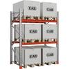 Palettenregal Space verzinkt/orange HxBxT 3000 x 2030 x 1100 mm Fachlast 2000 kg Grundregal. EAB 78908849