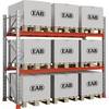 Palettenregal Space verzinkt/orange HxBxT 2500 x 2930 x 1100 mm Fachlast 3000 kg Grundregal. EAB 78910549