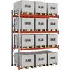 Palettenregal Space verzinkt/orange HxBxT 3500 x 2840 x 1100 mm Fachlast 2250 kg Anbauregal. EAB 78912549
