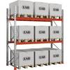 Palettenregal Space verzinkt/orange HxBxT 3000 x 2930 x 1100 mm Fachlast 1650 kg Grundregal. EAB 78909449