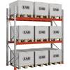 Palettenregal Space verzinkt/orange HxBxT 3000 x 2930 x 1100 mm Fachlast 2250 kg Grundregal. EAB 78910049