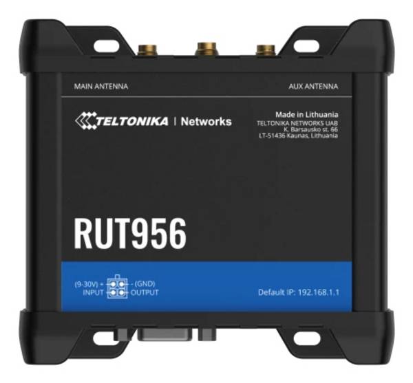 Teltonika RUT956 - - Wireless Router - - WWAN 3-Port-Switch - Wi-Fi - 2,4 GHz -