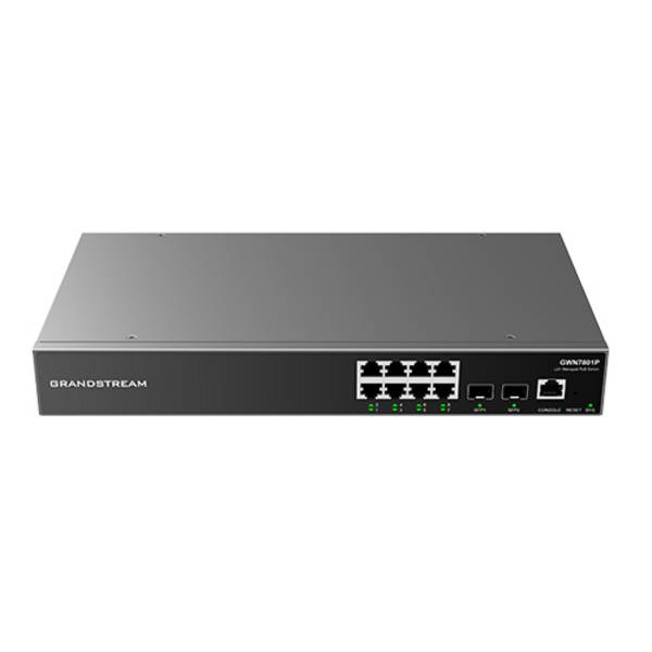 Grandstream GWN7801P - Switch - Unternehmen, verwaltet - L2+ - 8 x 10/100/1000 (PoE+)