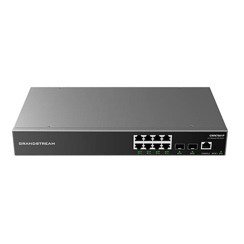 Grandstream GWN7801P - Switch - Unternehmen, verwaltet - L2+ - 8 x 10/100/1000 (PoE+)-0