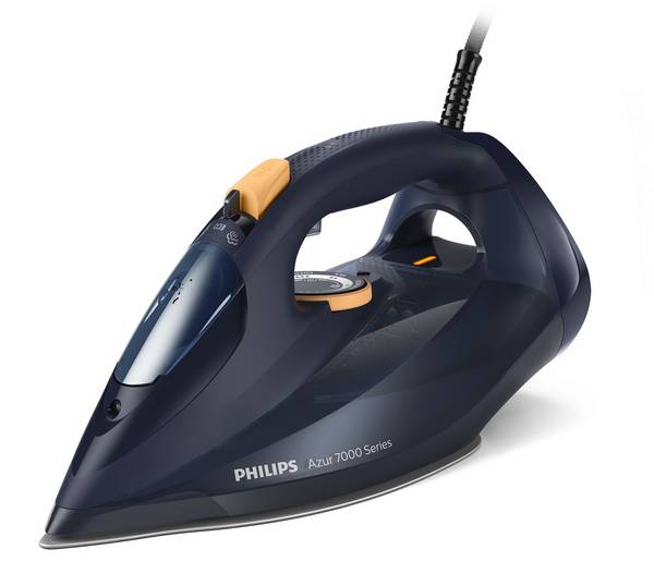 Philips 7000 Series dunkelblau/gelb Bügeleisen/-Station Kunststoff Gelb