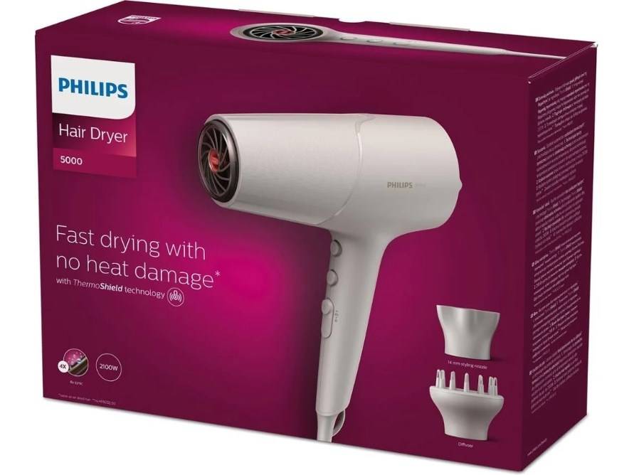 Philips Haartrockner Series 5000 BHD501/20Haartrockner - Weiß-1