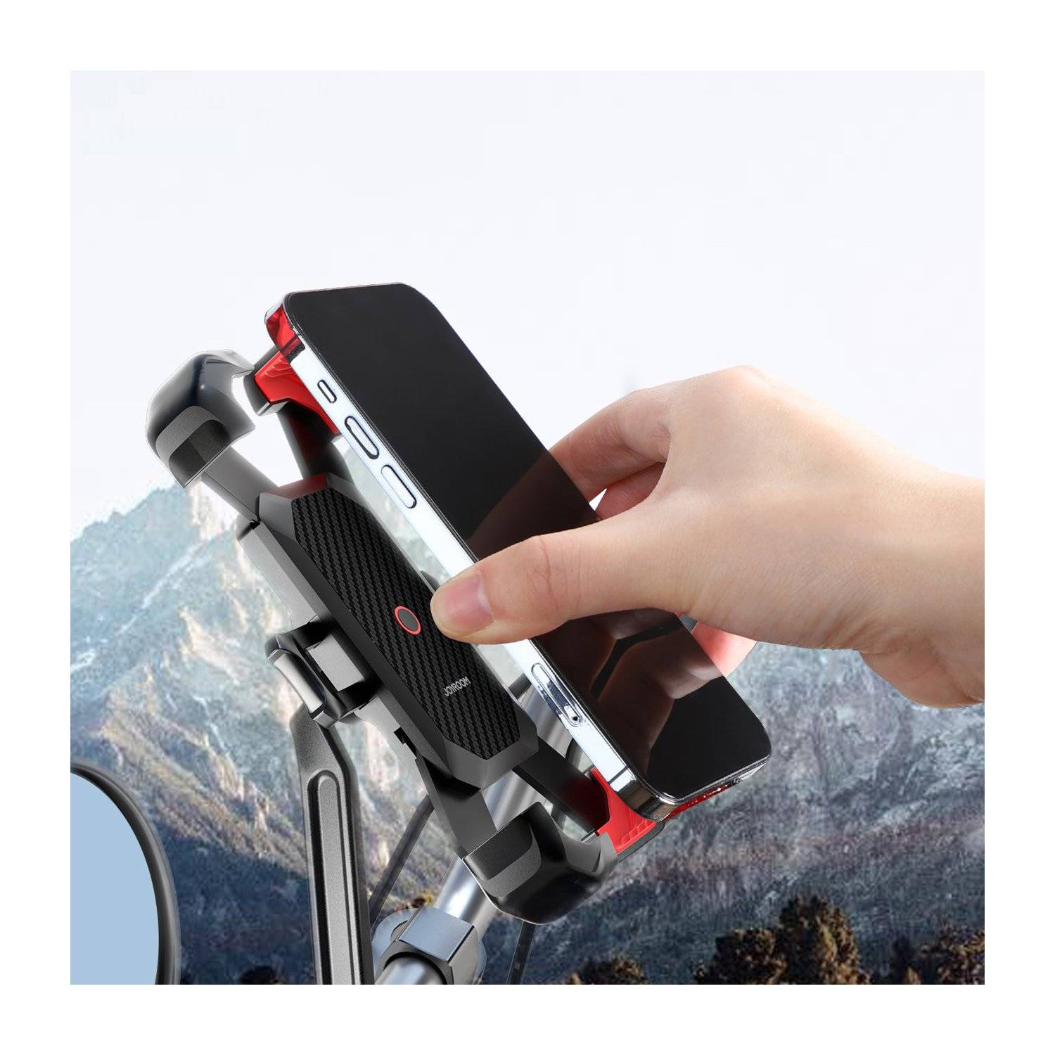 Joyroom Motorrad-Telefonhalter 4,7 - 7" Handy Halterung Schwarz-1