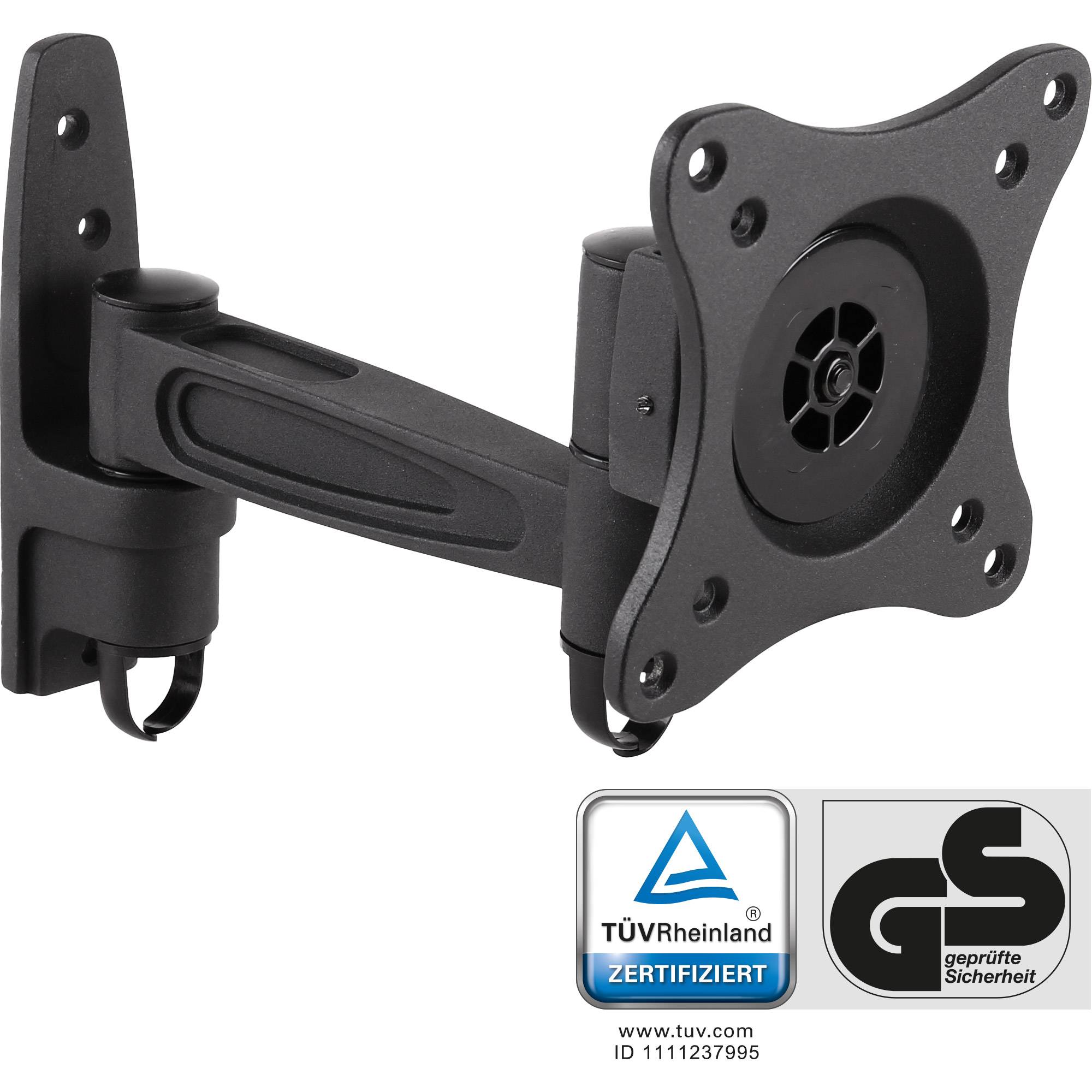 InLine® Wandhalterung, für Monitore bis 69cm (27"), max. 15kg, einteiliger Arm-0