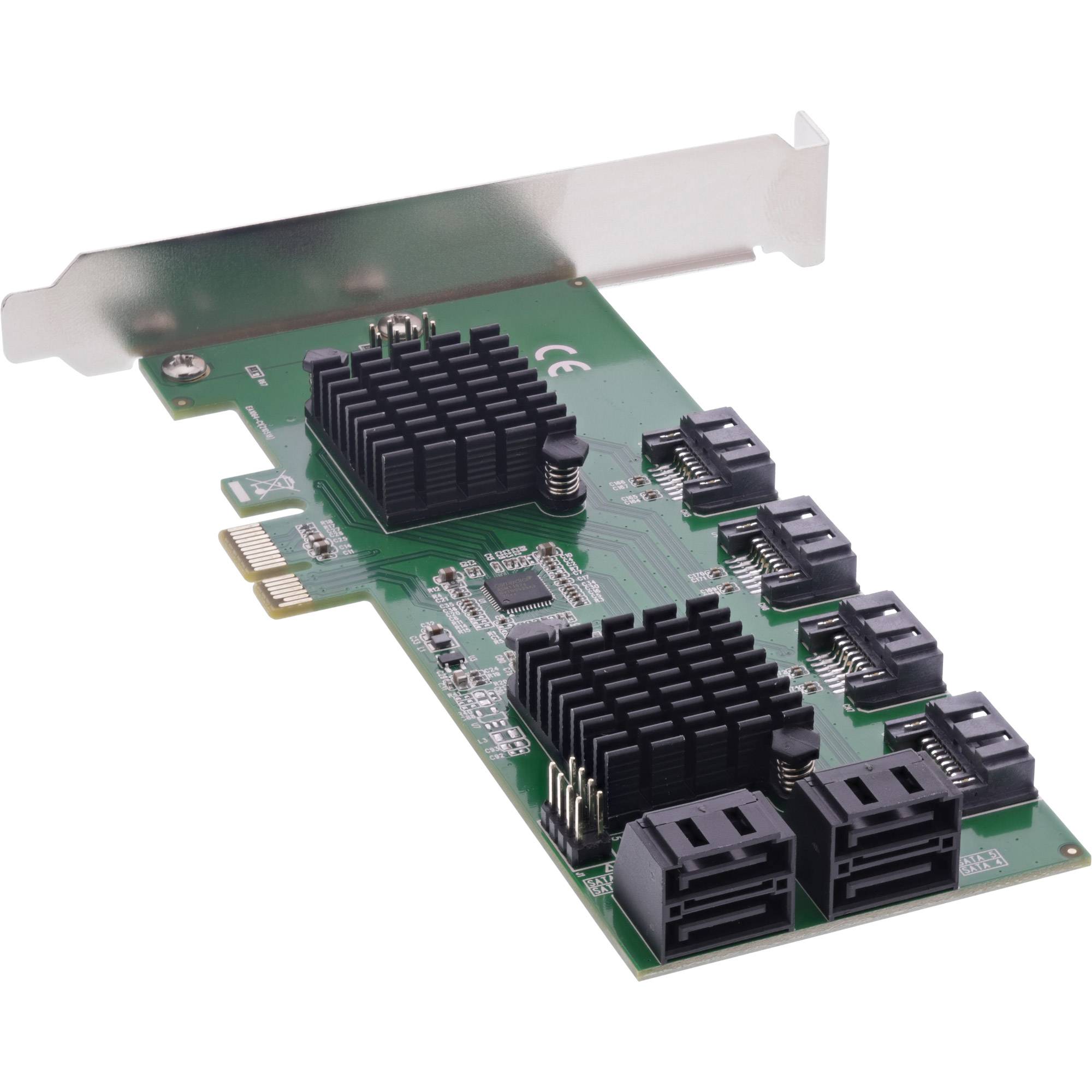 InLine® Schnittstellenkarte, 8x SATA 6Gb/s Controller, PCIe 2.0 (PCI-Express)-2
