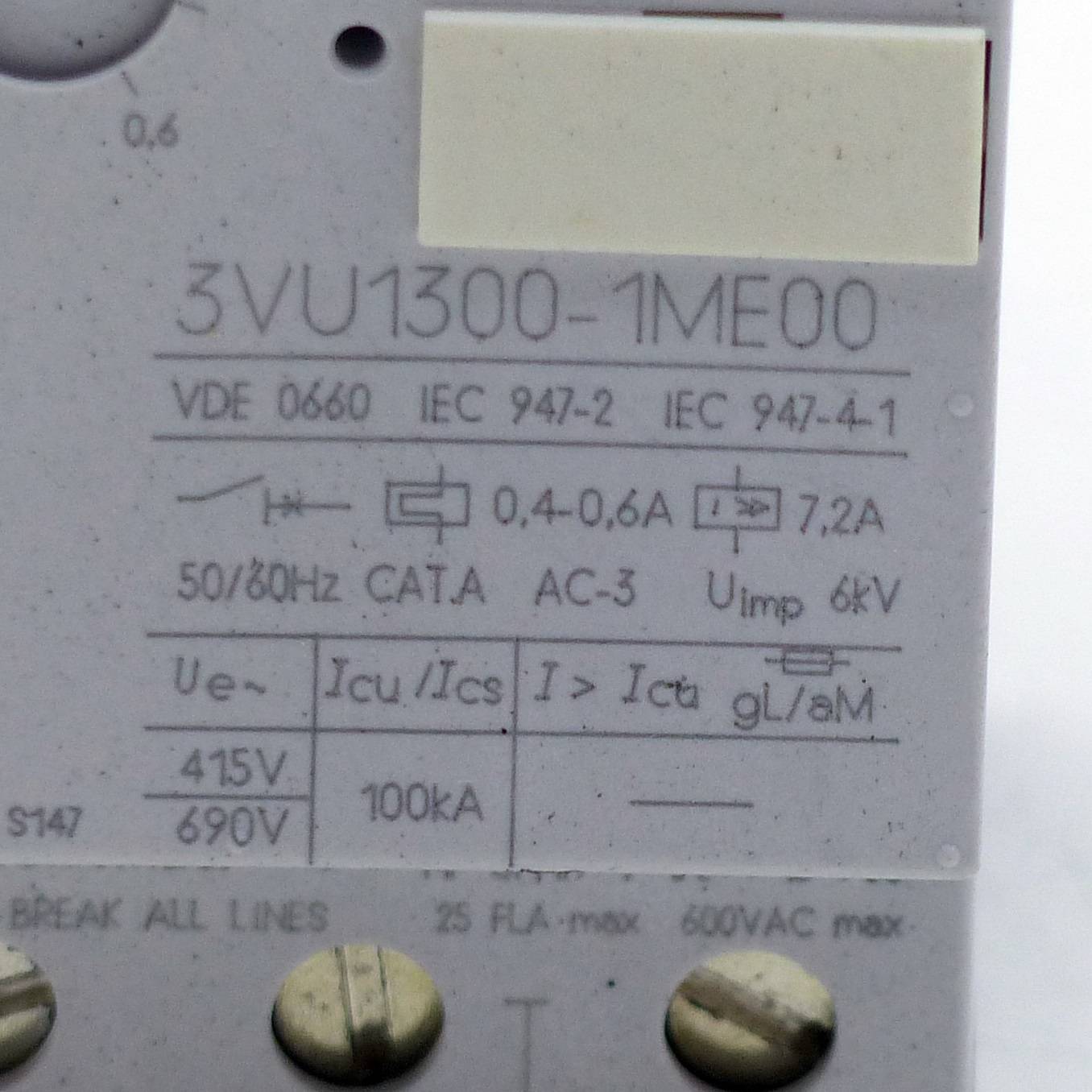 Siemens Motorschutzschalter (3VU1300-1ME00)-1