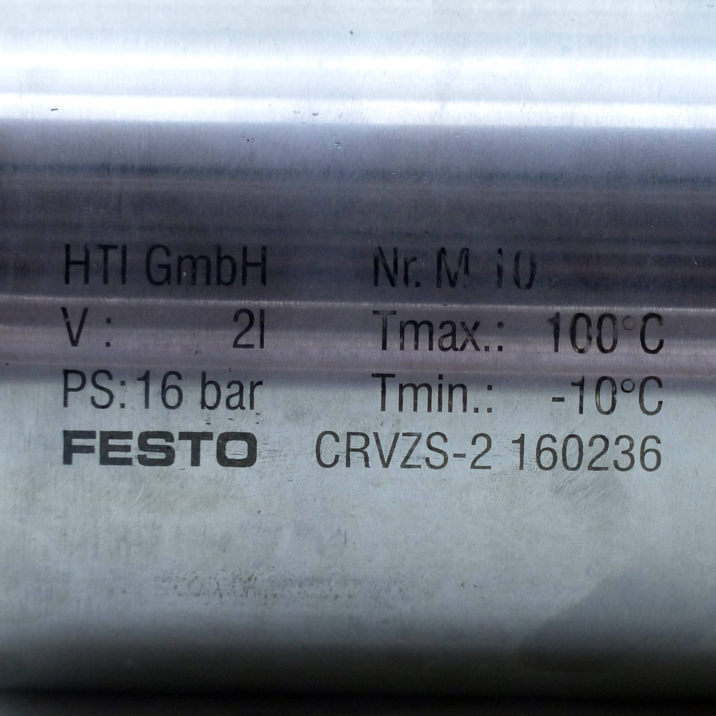 FESTO Druckluftspeicher 160236 (CRVZS-2)-1