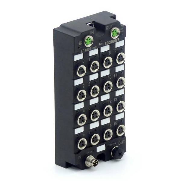 Beckhoff EP1809-0021, EtherCAT Box, 16-Kanal-Digital-Eingang, 24V DC, 3ms, M8Vorzugstyp