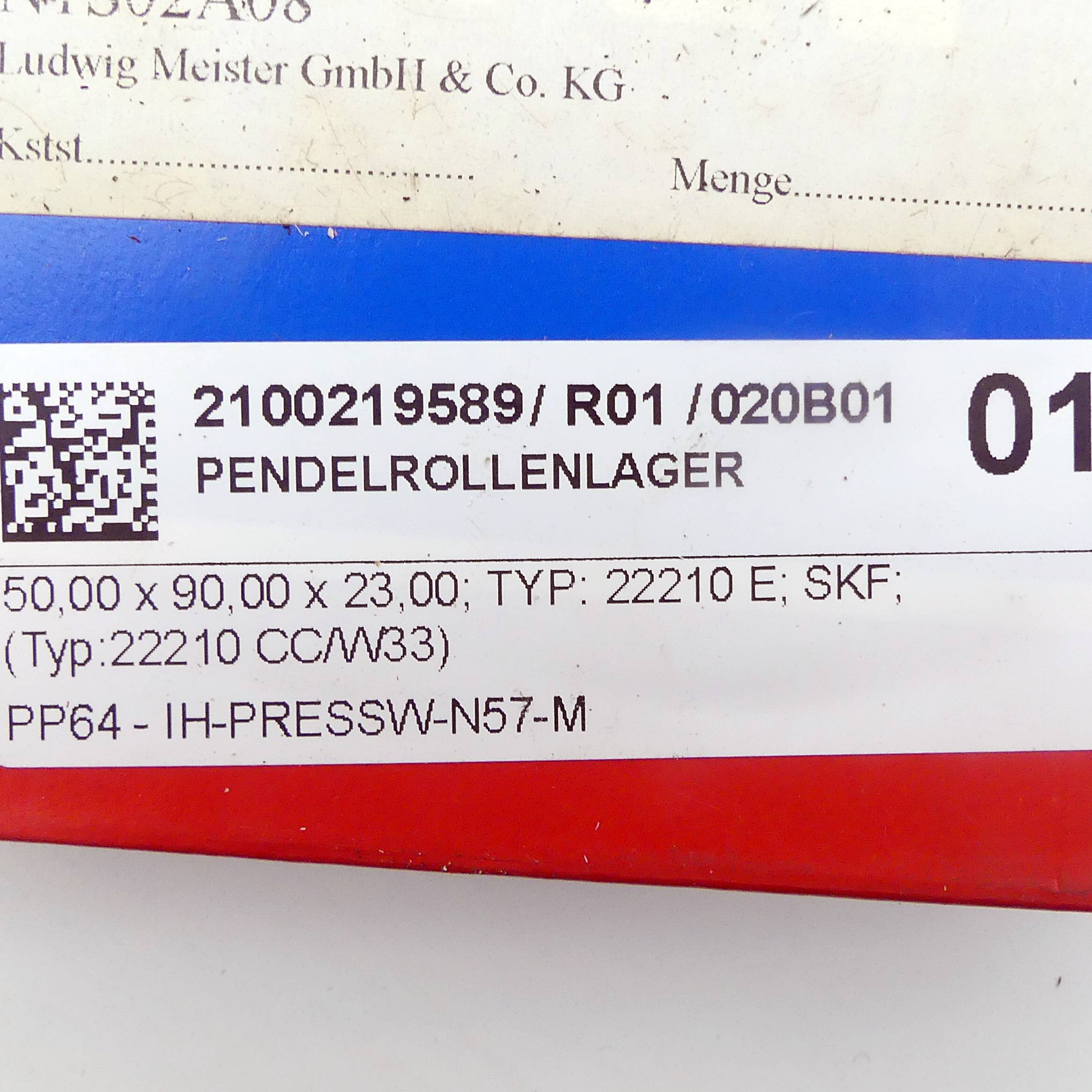 SKF Pendelrollenlager (22210E)-1