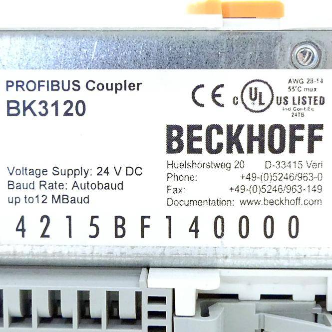 Beckhoff IO Feldbuskomponente - BK3120-1