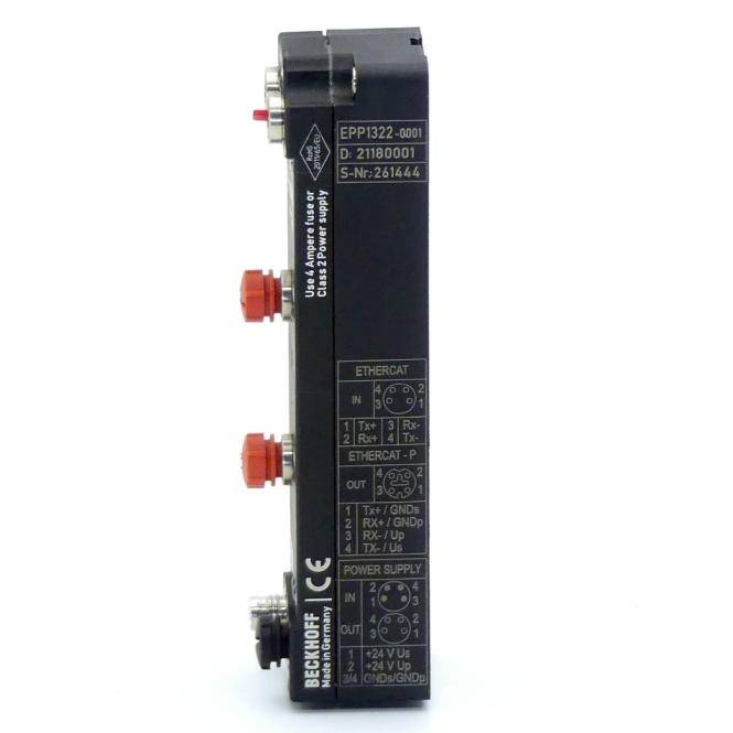 Beckhoff EtherCAT P-Box 2-Port-EtherCAT-zu-EtherCAT P-Einspeisung EPP1322-0001-4