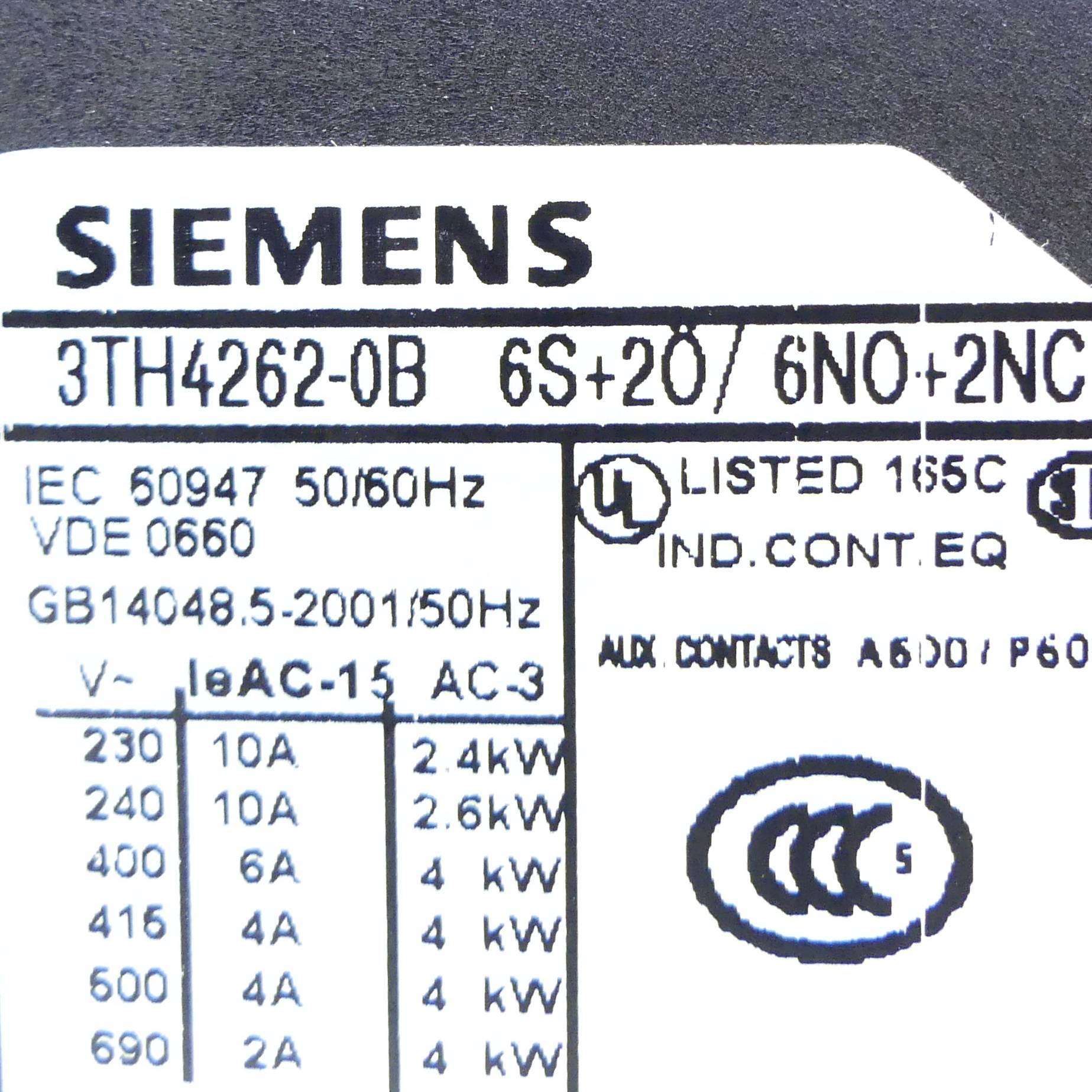 Siemens - 3TH4262-0BB4-1