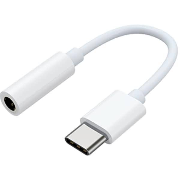 Mobeen USB-C - 3,5mm Kopfhöreranschl. Adapter White-0