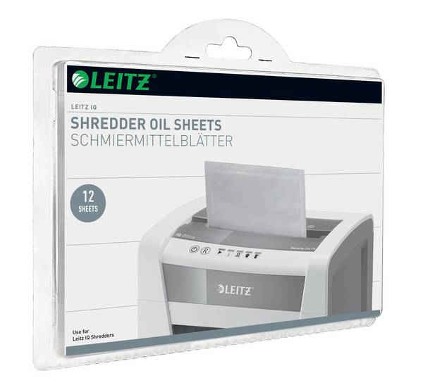 IQ - Aktenvernichter-Ölpapier - weiß (Packung mit 12)