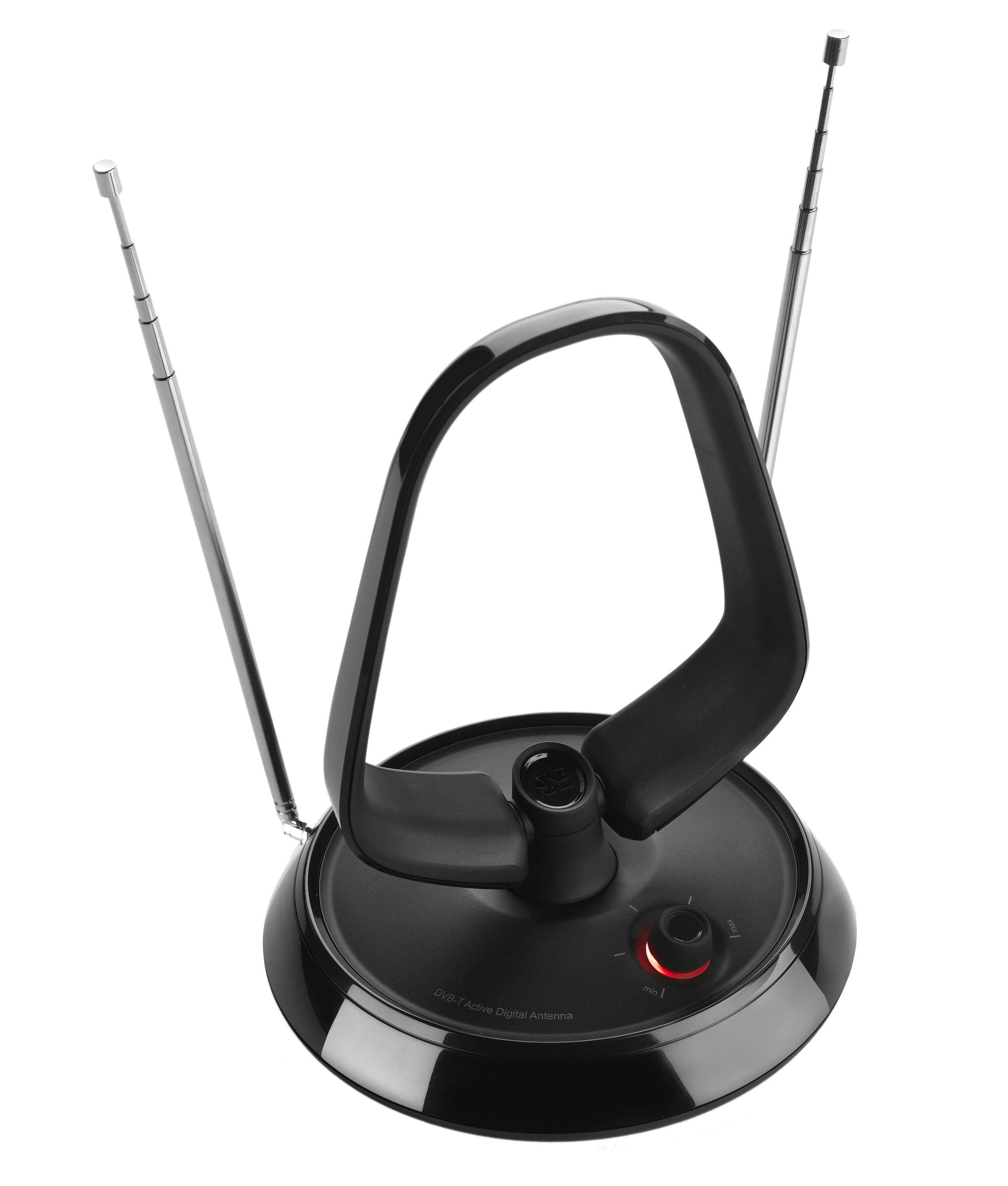 One for All Value Line DVB-T Indoor Antenne 5G - Indoor - Schwarz - 1 m - DVB-T-1