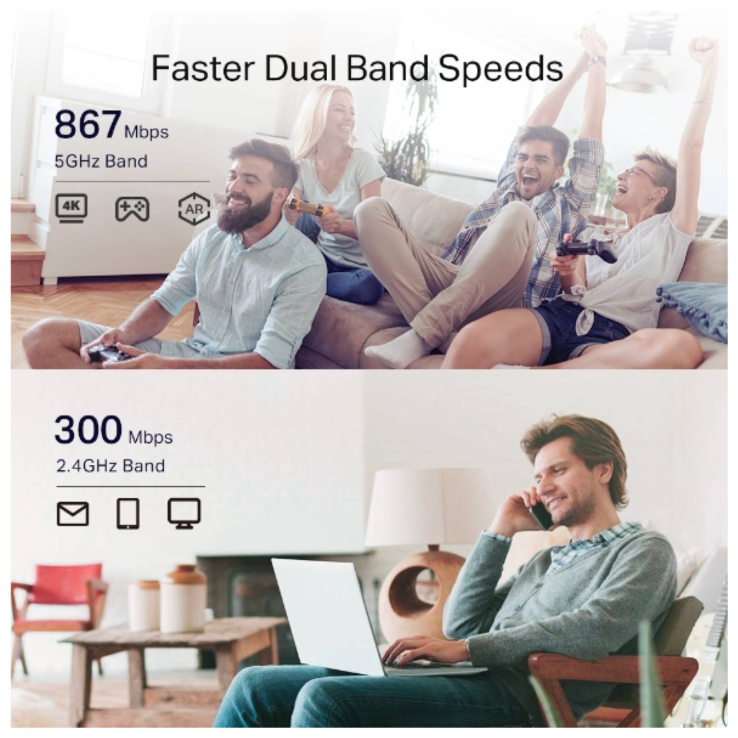 TP-LINK RE330 WLAN Verstärker Repeater AC1200 867MBit/s 5 GHz + 300MBit/s 2,4 GHz WLAN Verstärker App Steuerung-4