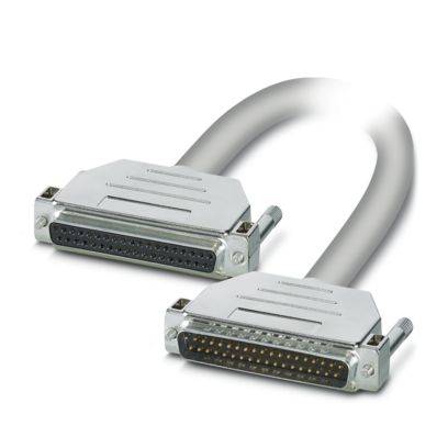 Phoenix Contact 1066 Serielles Kabel / D-Sub, 37-polig Buchse / D-SUB Stecker, 1 m Halogenfreie Ummantelung, Grau, CSA,