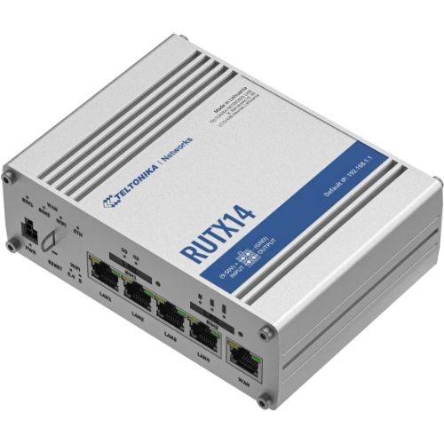 Teltonika RUTX14 - Router für Mobilfunknetz - Silber - Aluminium - Leistung - St-1