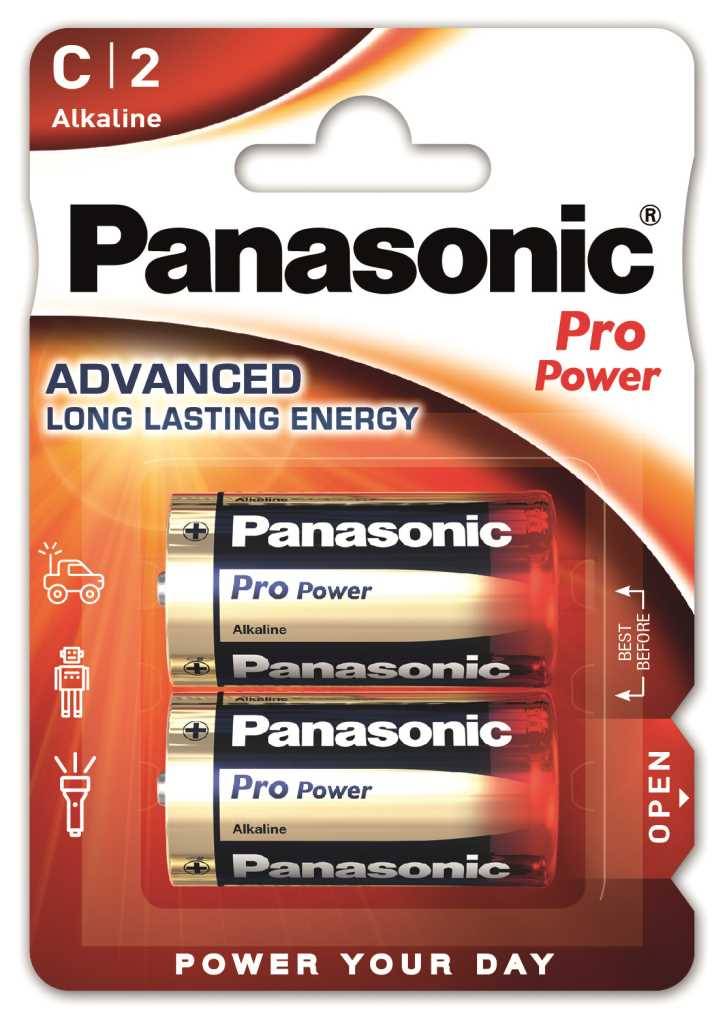 PANASONIC Alkali-Batterie, C Baby, 1,5V PANASONIC Pro Power-0