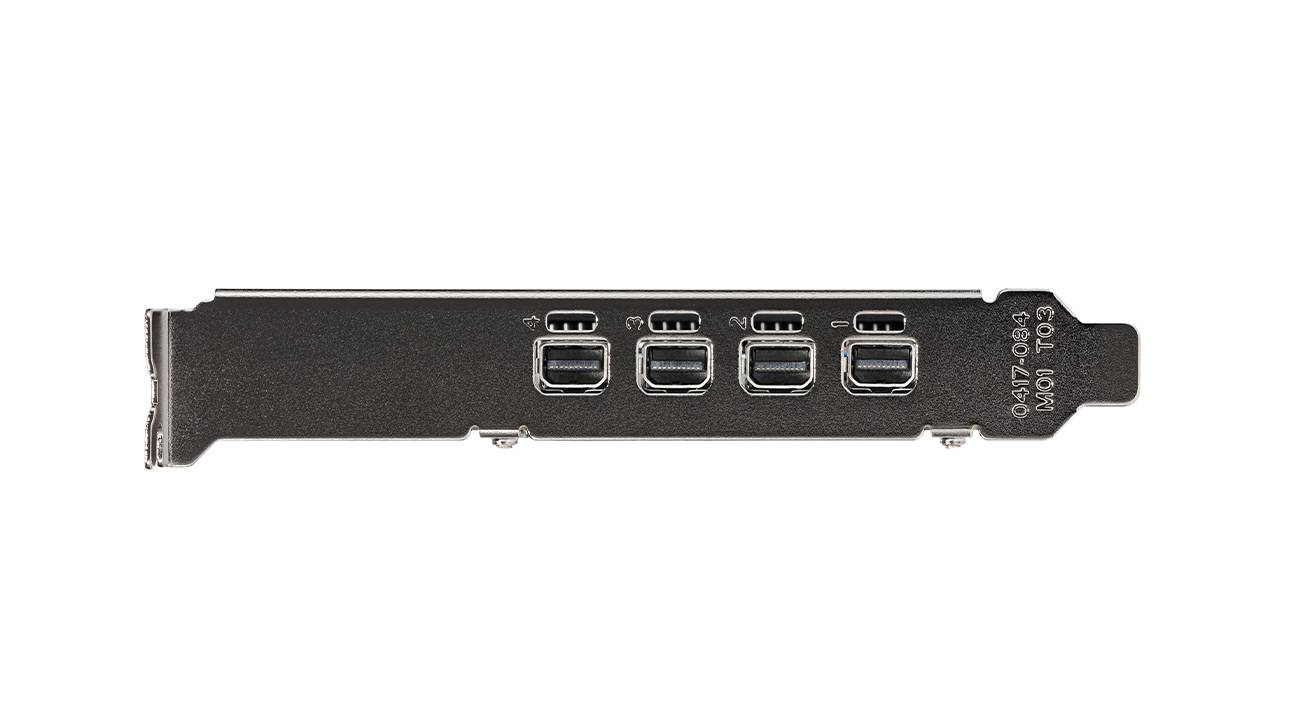 Graphics card NVIDIA Connections Mini DisplayPort 4 NVIDIA T1000 8GB GDDR6 Connections 4x miniDP, wi-1