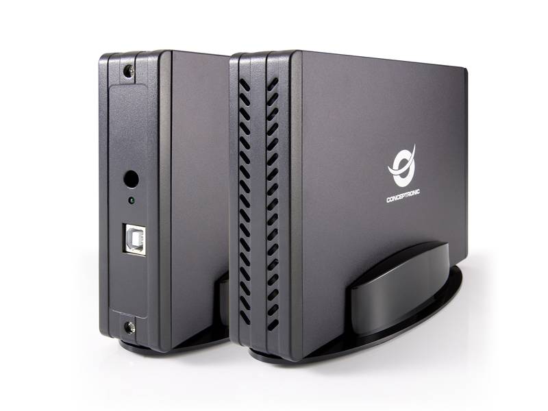 Conceptronic CHD3SU, HDD-Gehäuse, 3.5 Zoll, SATA, Serial ATA II, Serial ATA III, 0,48 Gbit/s, USB Anschluss, Schwarz-3