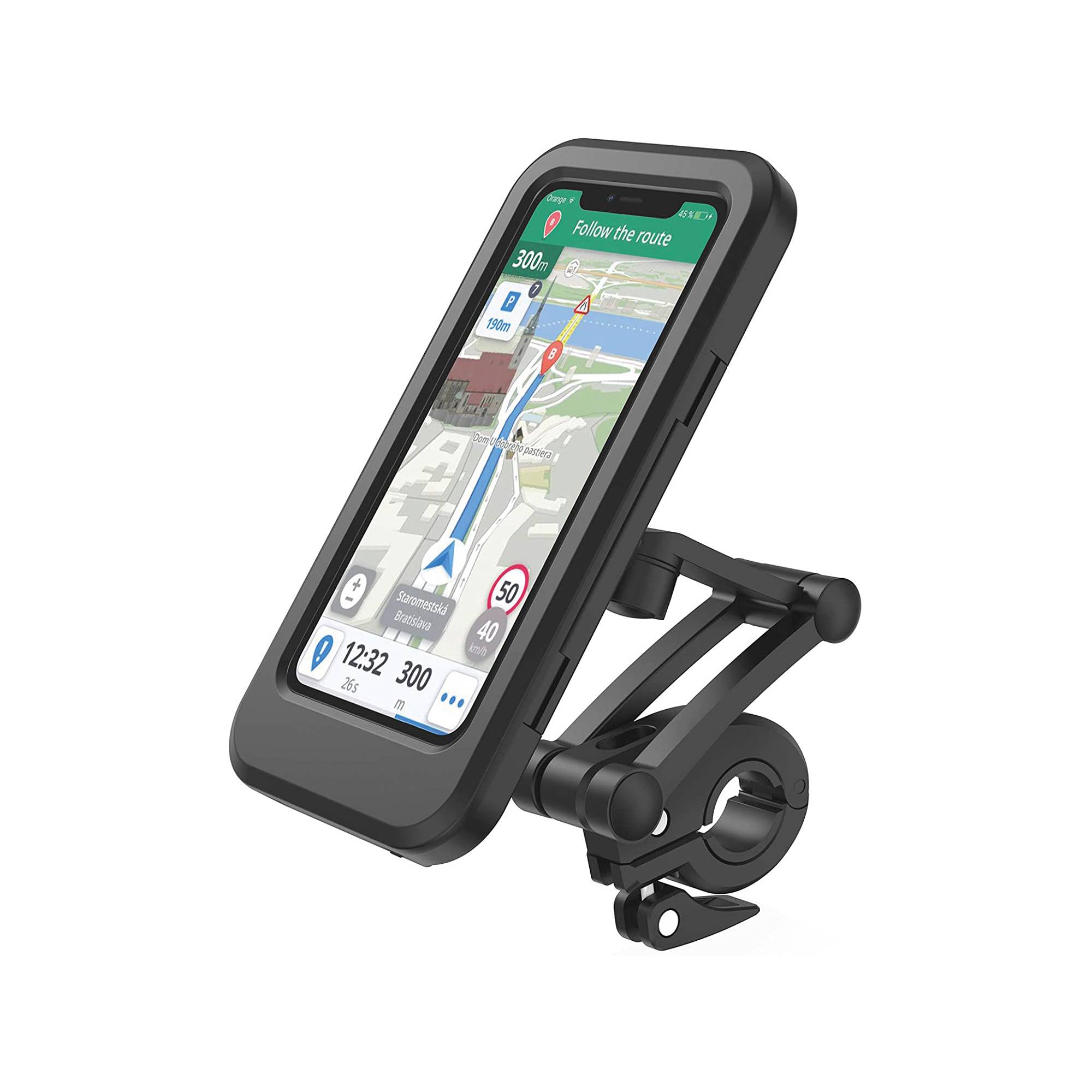 RealPower TourProtect, Handy/Smartphone, Passive Halterung, Fahrrad, Fahrrad / Auto, Schwarz-0