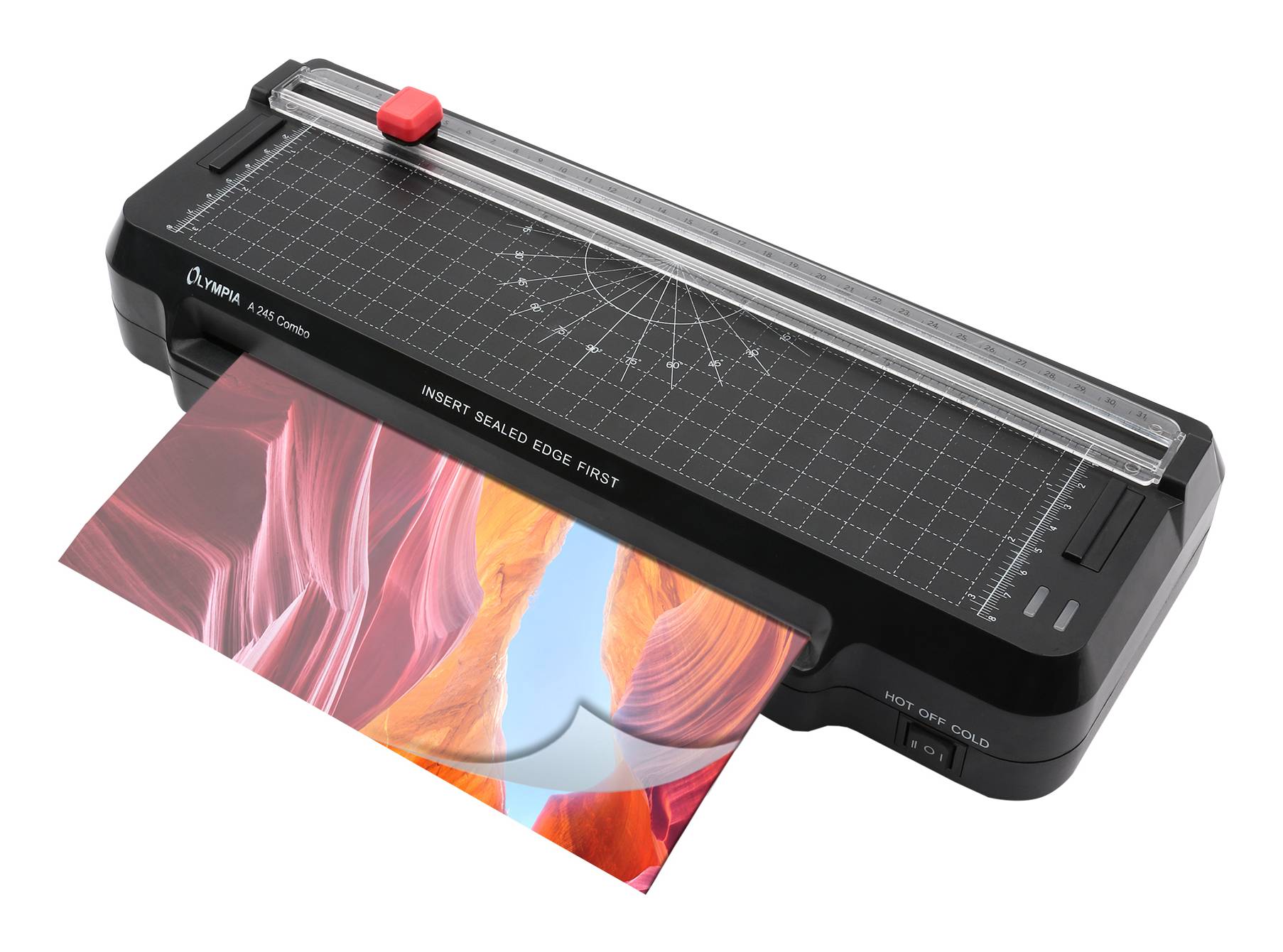 Olympia Laminator +Papierschneider A245 Combo schwarz Multimedia-Technik Laminiergeräte-1