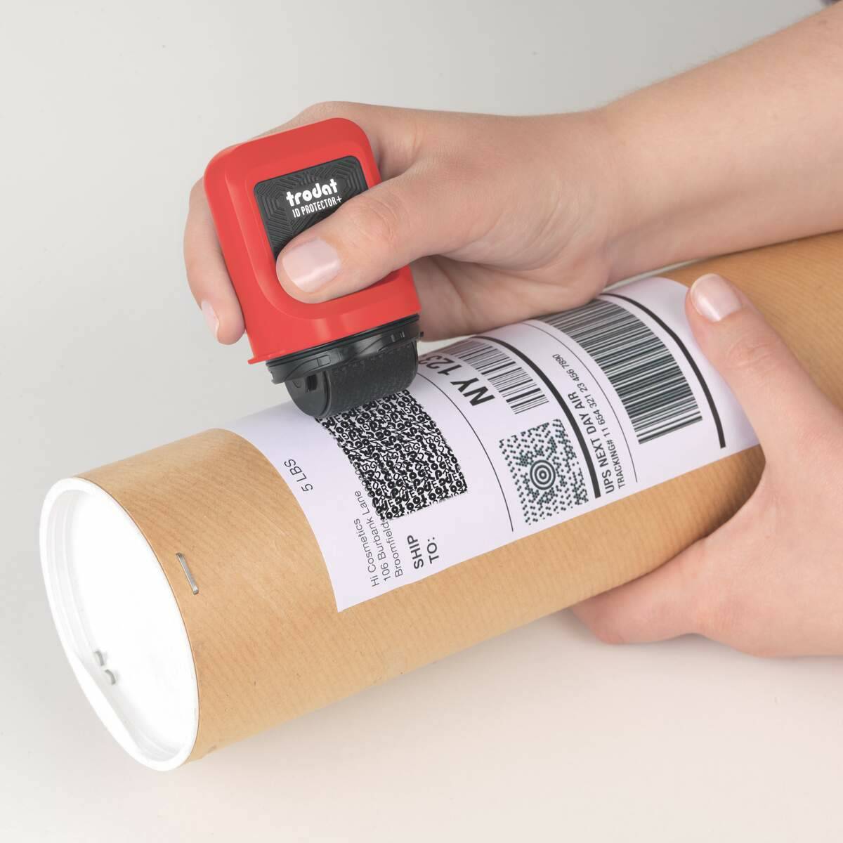 TRODAT ID Protector Tintenroller Inkl. 3 Nachfülltinten Schwarz, Feuerrot, Kissen Schwarz, Rot, 50 mm, 80 mm, 55,2 g-2