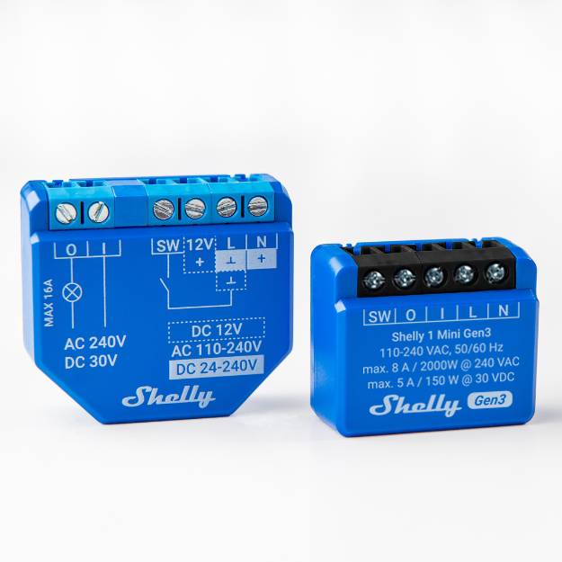 Shelly 1 Mini Gen3 - Relaisschalter - kabellos-2